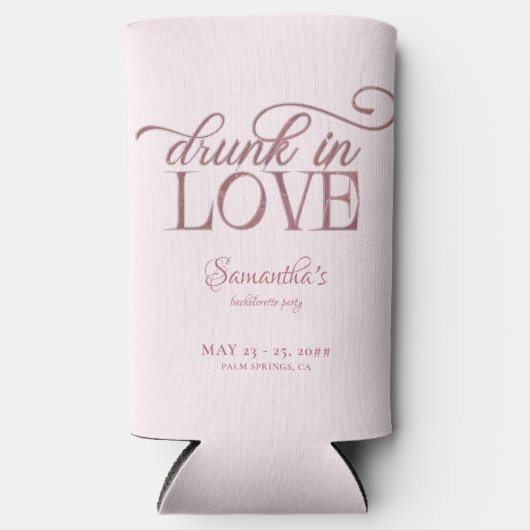 Dronken in liefde Champagnetoren Roze vrijgezellen (Voorkant)