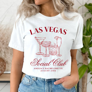 Dronken in Love Cocktails Bachelorette Social Club T-shirt