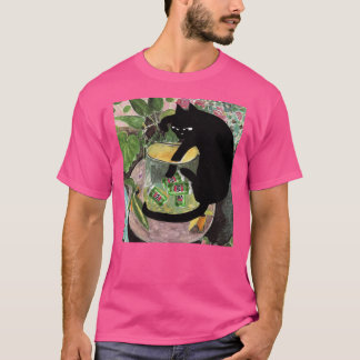 Dronken kat Dunk retro T-shirt