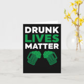 Dronken Levens Grappige St. Patrick's Day Sticker Kaart (Gele Bloem)