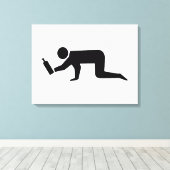 Dronken Mensen Canvas Afdruk (Insitu (Houten vloer))