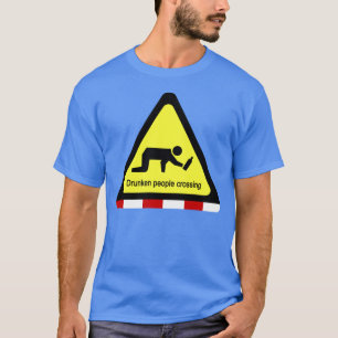 Dronken mensen oversteken ⚠ Thais bord ⚠ T-shirt