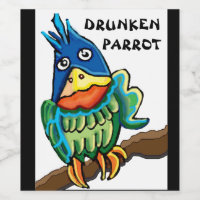Dronken papegaai komische vogel