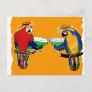 Dronken Papegaaien Briefkaart