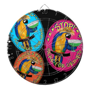 Dronken papegaaien dartbord