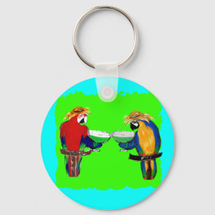 Dronken Papegaaien Sleutelhanger