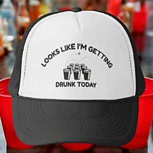 Dronken Stemmingen Laden   Bier Pong Leven Design Trucker Pet