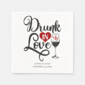 Dronken van Liefde Script Trouw Servet (Voorkant)