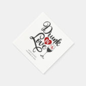 Dronken van Liefde Script Trouw Servet (Hoek)