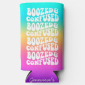 Dronken Verward Retro Lettering Regenboog Gradiënt (Voorkant)