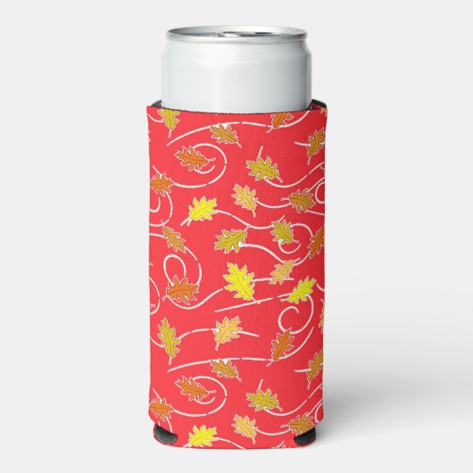 Droog bruin blad patroon rood (Seltzer Voorkant)