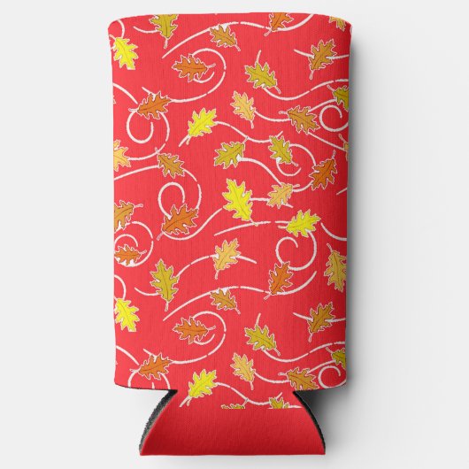 Droog bruin blad patroon rood (Voorkant)