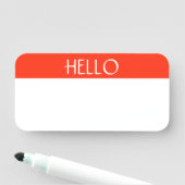 Droog Erase Herbruikbare  Hallo Naamplaatje (In situ)