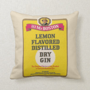  droog gin label gameroom bar decor kussen