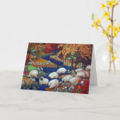 Droog het Wenskaart van de Kreek van de Looppas Kaart (Gele Bloem)