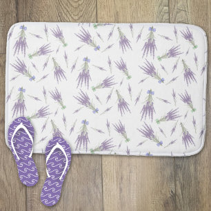 Droog lavender Flower Bundles Patroon Badmat