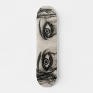Droog meisje - Tekenen in potlood Skateboard