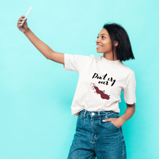 Droog niet over morsen koffie T-shirt