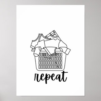 Droog poster met droogvoud wassen