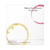 Droog reinigen en wasbedekking is geen misdaad notitieblok (Voorkant)