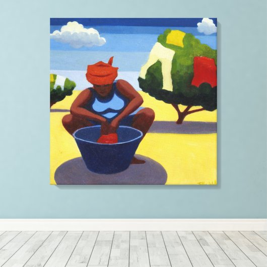 Droogdag 2007 canvas afdruk (Insitu (Houten vloer))