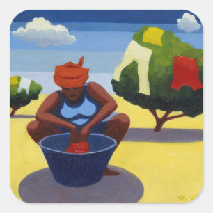 Droogdag 2007 vierkante sticker