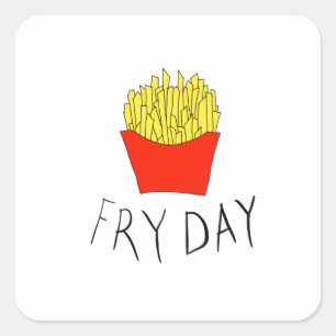 Droogdag Vierkante Sticker