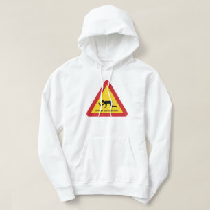 DROOGGENDE MENSEN DIE DE VERKEERSZIJDE OVERSCHRIJD HOODIE