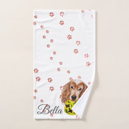 Drooghanddoek voor pet Paw | Waterverf Spaniel Mon Handdoek (Handdoek)