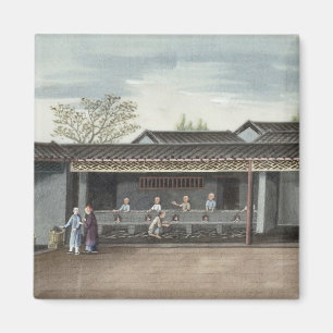 Droogtheebladeren (m/v op papier) magneet