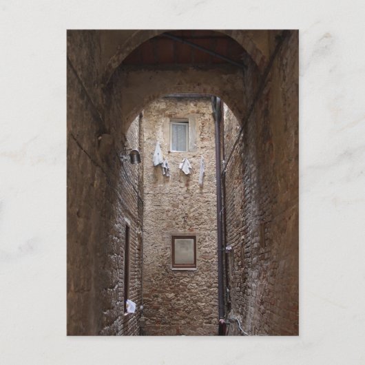 Droogwas in het briefkaart Toscane (Voorkant)