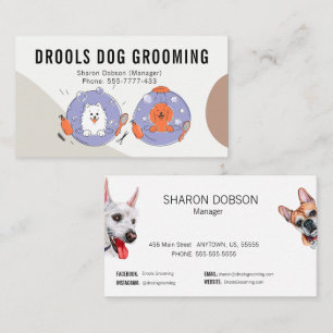 Drools Chien Grooming Pet Carte de visite