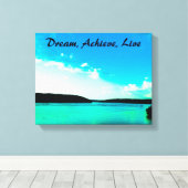 Droom, bereik, live canvas wrap afdruk (Insitu (Houten vloer))