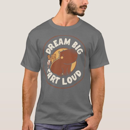 Droom Big Fart Loud Capybara van Tobe Fonseca T-shirt (Voorkant)