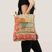 Droom Bloemcollage Canvas Tas (Dichtbij)