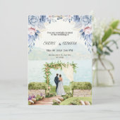 Droom bruiloft uitnodiging (Staand voorkant)