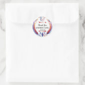 Droom Catcher Veer Pijl Boho Bruiloft Dank u Ronde Sticker (Tas)