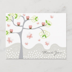 Droom Cupcakes Boom Vlinders Zoete Verjaardag Briefkaart