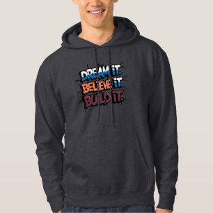 Droom dat het gelooft dat het hoodie bouwt