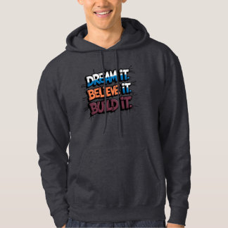 Droom dat het gelooft dat het hoodie bouwt
