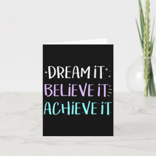 Droom dat het zijn motivatie bereikt kaart