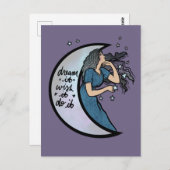 Droom dat het zou willen dat het het doet Moon God Briefkaart (Voorkant / Achterkant)