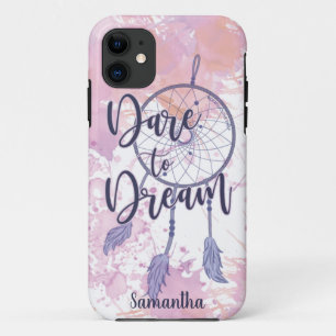 Droom durven dromen waterverf dreamcatcher - GLS iPhone 11 Hoesje