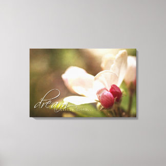 Droom een kleine droom - Apple Blossom - Canvas Ar Afdruk