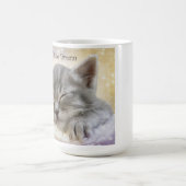 Droom een kleine droom kat mok (Center)