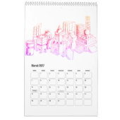 Droom en reis rond steden kalender (Mar 2027)