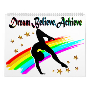 DROOM, GELOOF EN BEREIK EEN GYMNASTIEKKALENDER KALENDER