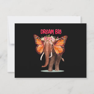 Droom groot als een Inspirerend van een olifant Briefkaart