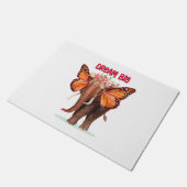 Droom groot als een Inspirerend van een olifant Deurmat (Schuin)