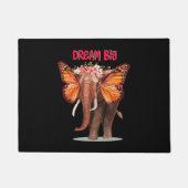 Droom groot als een Inspirerend van een olifant Deurmat (Voorkant)